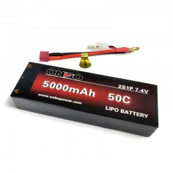 Pack de Bateria Lipo 7,4V 5000mAh 50c Hard Case Onbo