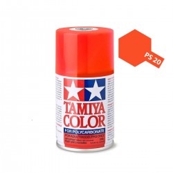 Tinta Spray Bolha Tamiya PS-20 - Vermelho Fluorescente