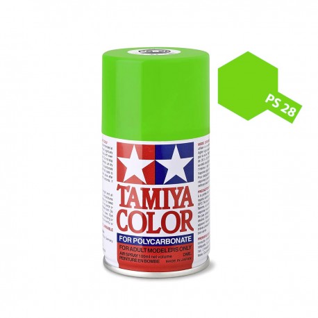 Tinta Spray Bolha Tamiya PS-28 - Verde Fluorescente